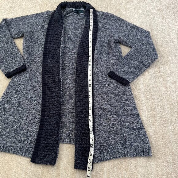 Karen Scott Blue Open Front Cardigan Sweater S - Picture 5 of 8